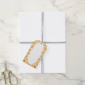 Hibiskus und Spitzen YELLOW Geschenkanhänger (Mit Garn)