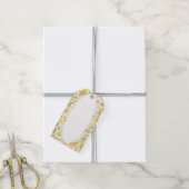 Hibiskus und Spitzen YELLOW Geschenkanhänger (Mit Garn)