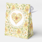 Hibiskus und Spitzen YELLOW Geschenkschachtel (Rückseite)