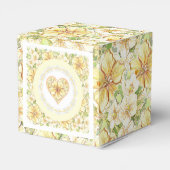 Hibiskus und Spitzen YELLOW Geschenkschachtel (Rückseite)