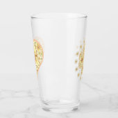 Hibiskus und Spitzen YELLOW Glas (Links)