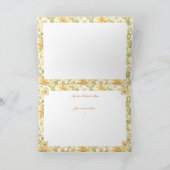 Hibiskus und Spitzen YELLOW Karte (Innenseite)