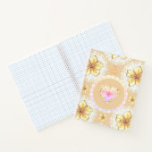 Hibiskus und Spitzen YELLOW Notizblock (Innenseite)