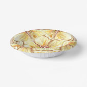 Hibiskus und Spitzen YELLOW Pappteller (Gewinkelt)