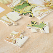 Hibiskus und Spitzen YELLOW Puzzle (Seite)