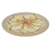 Hibiskus und Spitzen YELLOW Schneidebrett (Ecke)