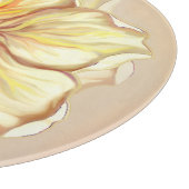 Hibiskus und Spitzen YELLOW Schneidebrett (Ecke)