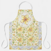 Hibiskus und Spitzen YELLOW Schürze (Vorderseite)