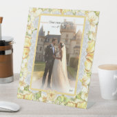 Hibiskus und Spitzen YELLOW Sockelschild (In Situ)