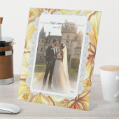 Hibiskus und Spitzen YELLOW Sockelschild (In Situ)