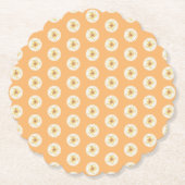 Hibiskus und Spitzen YELLOW Untersetzer (Vorderseite)