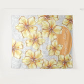 Hibiskus und Spitzen YELLOW Wandteppich (Vorderseite (Horizontal))