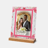 Hibiskus und Spitzenleistung ROT Acrylschild (Winkel)