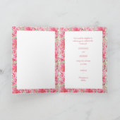 Hibiskus und Spitzenleistung ROT Einladung (Innenseite)