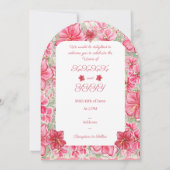 Hibiskus und Spitzenleistung ROT Einladung (Rückseite)