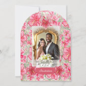 Hibiskus und Spitzenleistung ROT Einladung (Vorderseite)