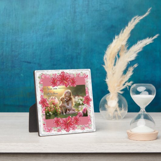 Hibiskus und Spitzenleistung ROT Fotoplatte (InSitu)