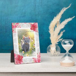 Hibiskus und Spitzenleistung ROT Fotoplatte