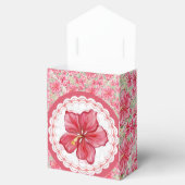 Hibiskus und Spitzenleistung ROT Geschenkschachtel (Geöffnet)