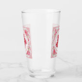 Hibiskus und Spitzenleistung ROT Glas (Links)