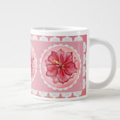 Hibiskus und Spitzenleistung ROT Jumbo-Tasse (Rechts)