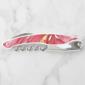 Hibiskus und Spitzenleistung ROT Kellnermesser (Rückseite)