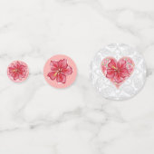 Hibiskus und Spitzenleistung ROT Konfetti (Vorderseiten)