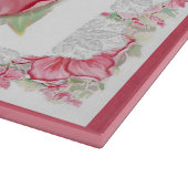 Hibiskus und Spitzenleistung ROT Schneidebrett (Ecke)