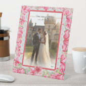 Hibiskus und Spitzenleistung ROT Sockelschild (In Situ)