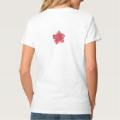 Hibiskus und Spitzenleistung ROT T-Shirt (Rückseite)