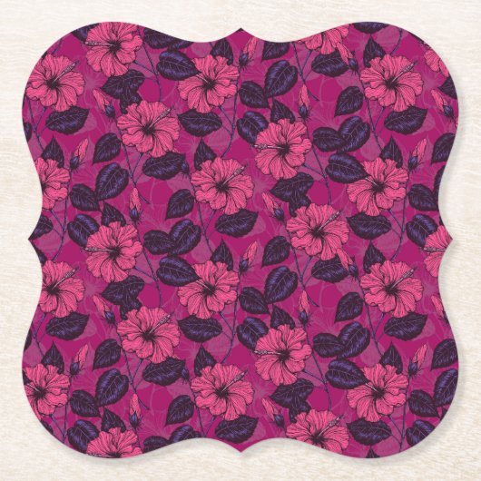 Hibiskus Untersetzer (Vorderseite)