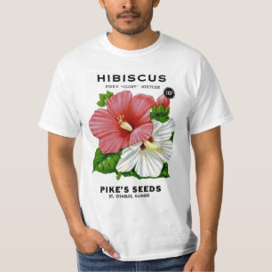 Hibiskus-Vintage-Samenpaket T-Shirt