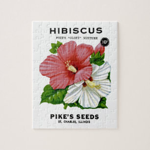 Hibiskus Vintages Saatgut Puzzle