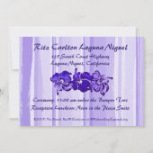 Hibiskus von Aquarellen Einladung (Rückseite)