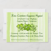 Hibiskus von Aquarellen Einladung (Rückseite)