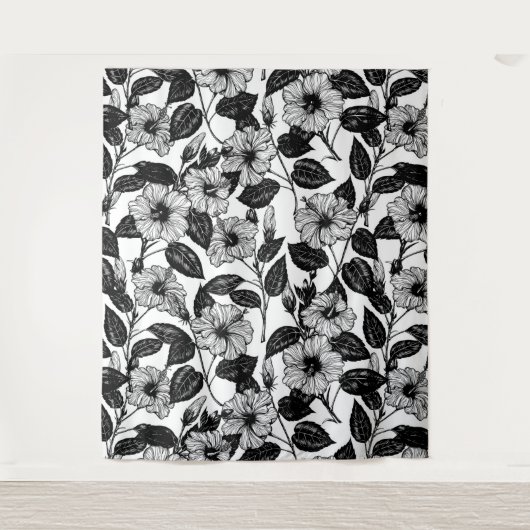 Hibiskus Wandteppich (Vorderseite)