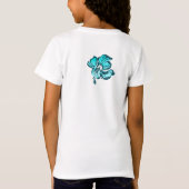 Hibiskus Wasserfarbe Girls T-Shirt (Rückseite)
