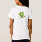 Hibiskus Wasserfarbe Girls T-Shirt (Rückseite)