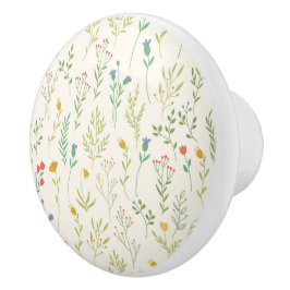 Hibiskus Wasserfarbene botanische Blüte Nahtlos Keramikknauf