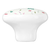 Hibiskus Wasserfarbene botanische Blüte Nahtlos Keramikknauf (Seitenansicht)