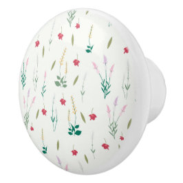 Hibiskus Wasserfarbene botanische Blüte Nahtlos Keramikknauf