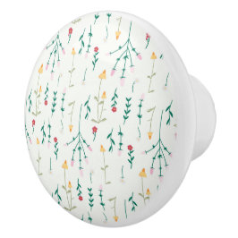 Hibiskus Wasserfarbene botanische Blüte Nahtlos Keramikknauf