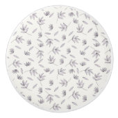 Hibiskus Wasserfarbene botanische Blüte Nahtlos Keramikknauf (Vorderseite)