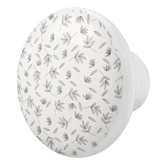 Hibiskus Wasserfarbene botanische Blüte Nahtlos Keramikknauf (Rechts)