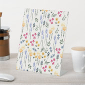 Hibiskus Wasserfarbene botanische Blüte Nahtlos Sockelschild (In SItu)