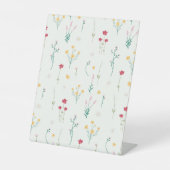 Hibiskus Wasserfarbene botanische Blüte Nahtlos Sockelschild (Vorderseite)