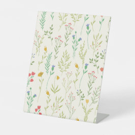 Hibiskus Wasserfarbene botanische Blüte Nahtlos Sockelschild