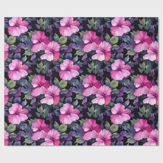 Hibiskus-Wrapping-Papier Geschenkpapier (Flach)