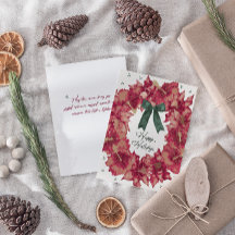 Hibiskus Wreath Grußkarte