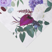 Hibiskus zum Abpacken von Gewebepapier auf dem Whi Seidenpapier (Ausschnitt)